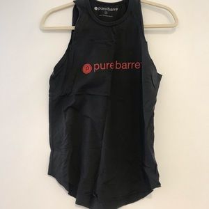 Dark gray high neck Pure Barre tank